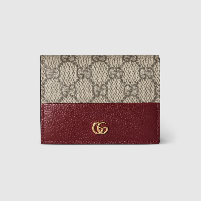 Bi-color GG Marmont small wallet