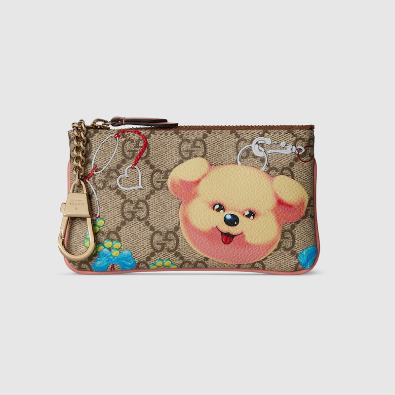 GUCCI GUCCI KEY CASE WITH MOTIF
