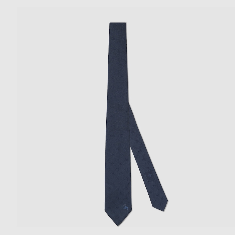 Gucci Equestrian Silk Jacquard Tie