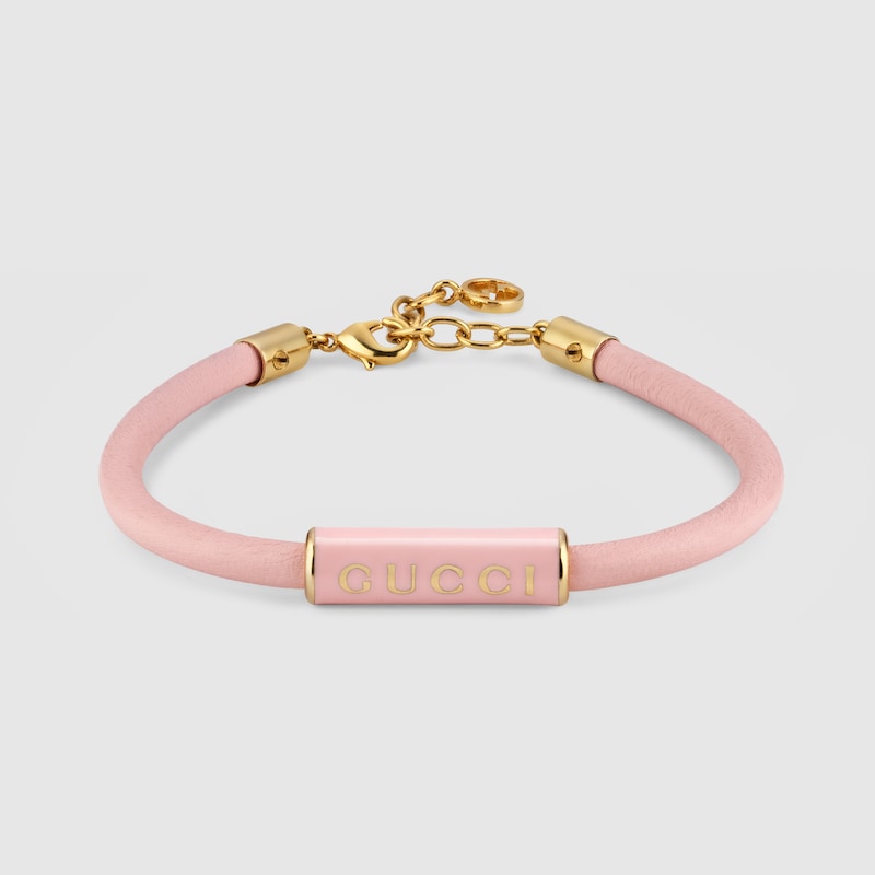 Gucci Bracelet With Enamel In Gold-toned Metal