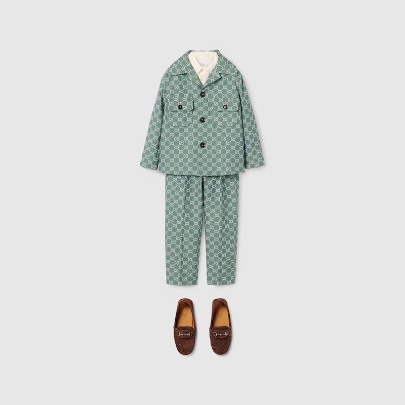 Children's GG cotton houndstooth jacket