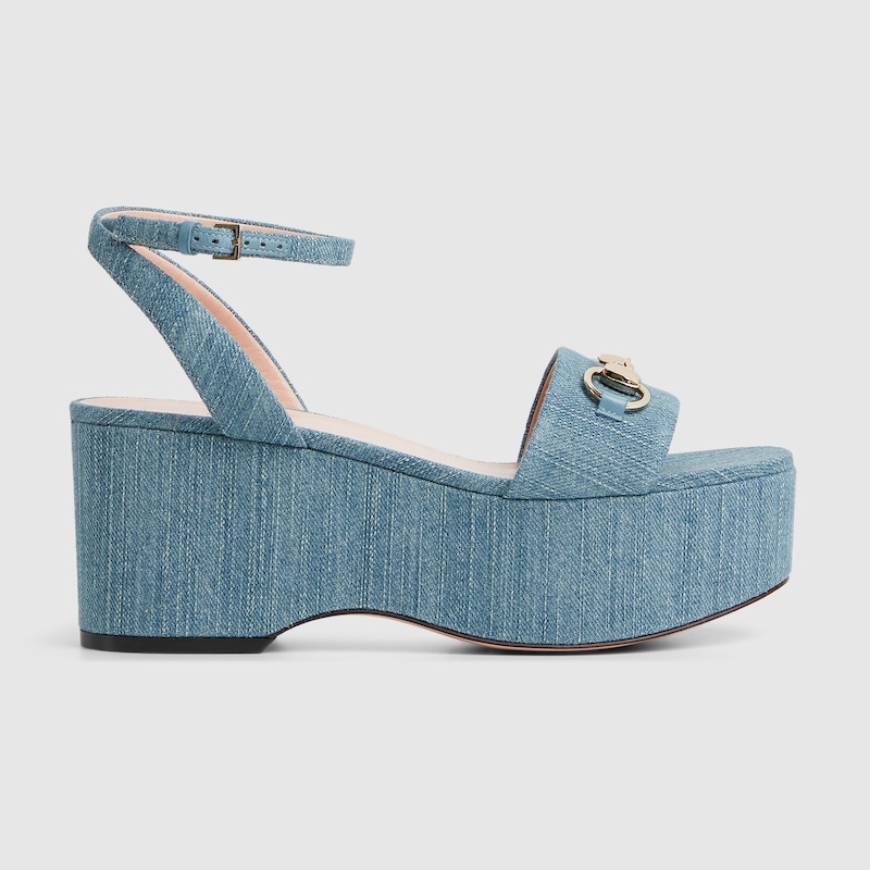 Gucci Women's Horsebit Flatform Sandal