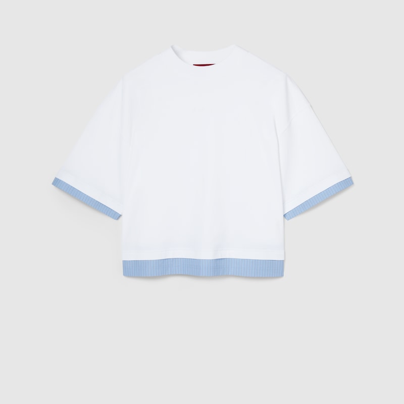 Gucci Soft Jersey T-shirt With Embroidery