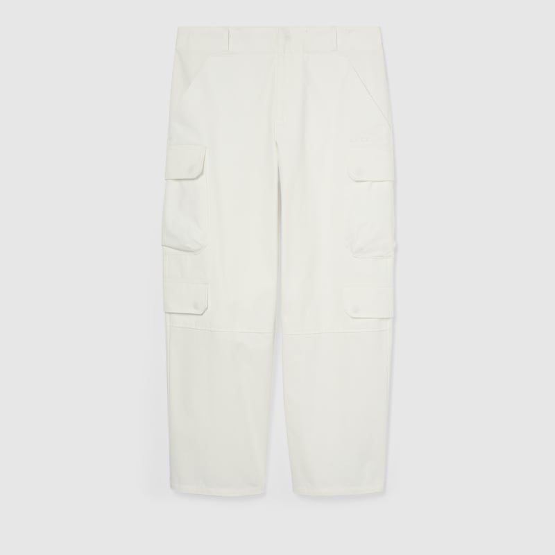 Light cotton canvas cargo pants