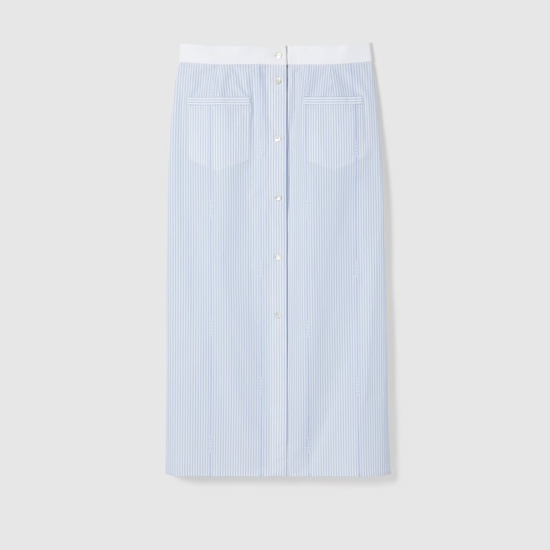 831881 Z7ASD 9025 001 100 0000 Light Gonna in cotone fil coup Gucci