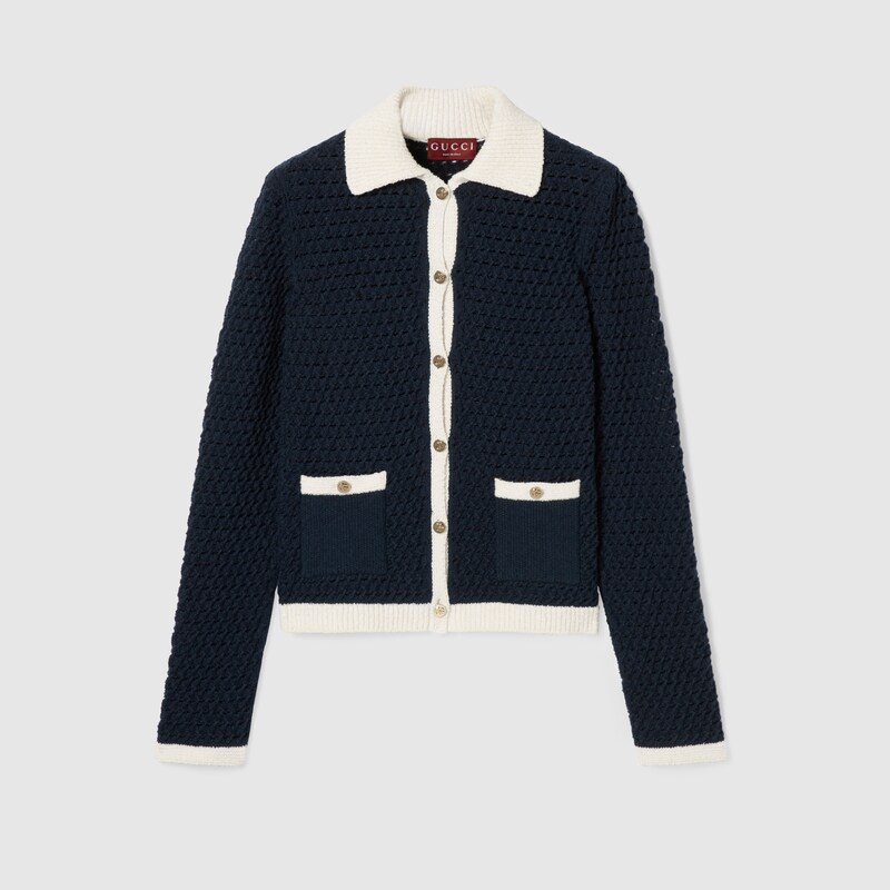 Gucci Fine Cotton Crochet Cardigan