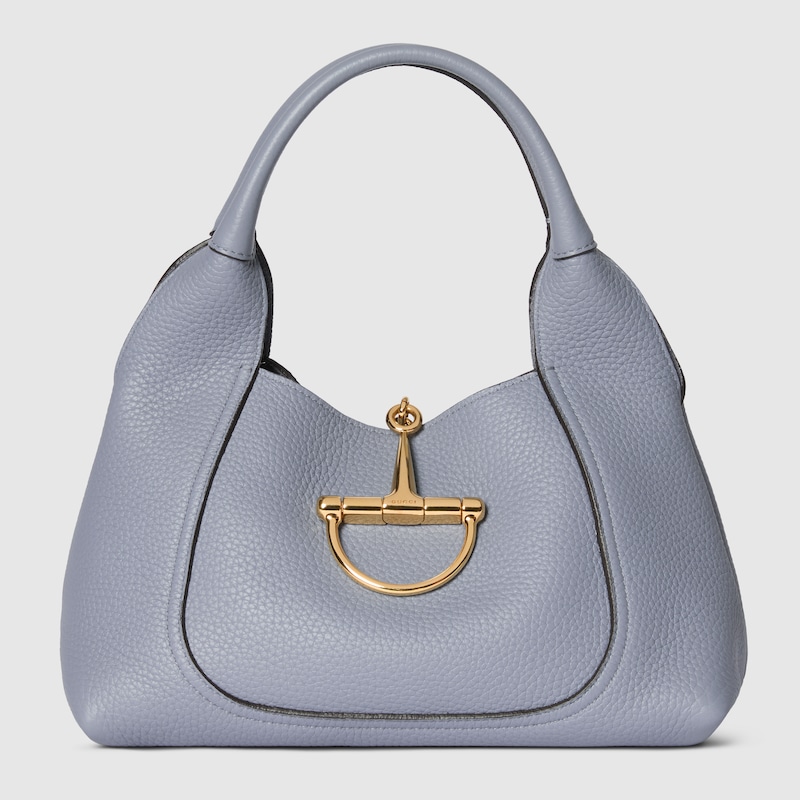 Gucci Softbit Medium Top Handle Bag In Grey