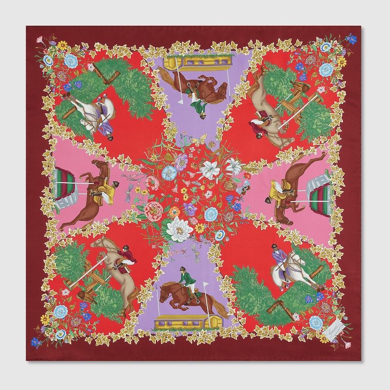 810870 3G001 6174 001 100 0000 Light Carr in twill di seta stampata