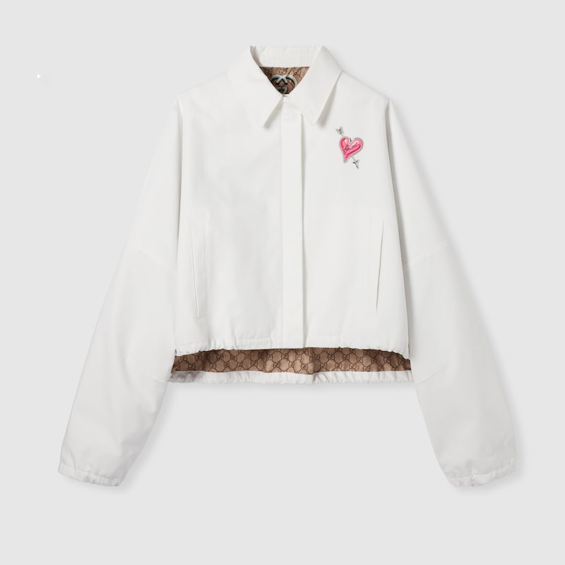 Gucci Cotton Canvas Jacket With Patch