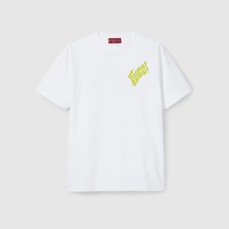 Gucci Cotton Jersey T-shirt With  Logo In White