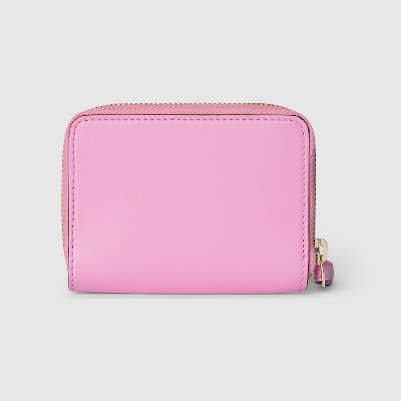 GG Marmont mini zip wallet with Flora