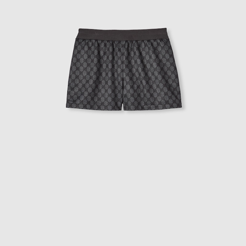 Printed technical jersey shorts