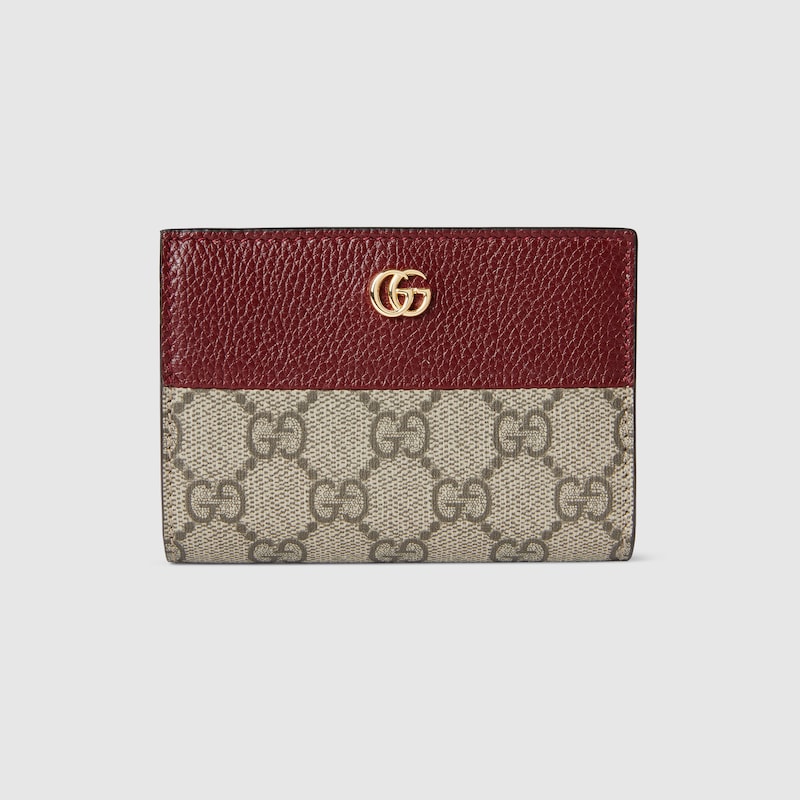 Bi-color GG Marmont small wallet