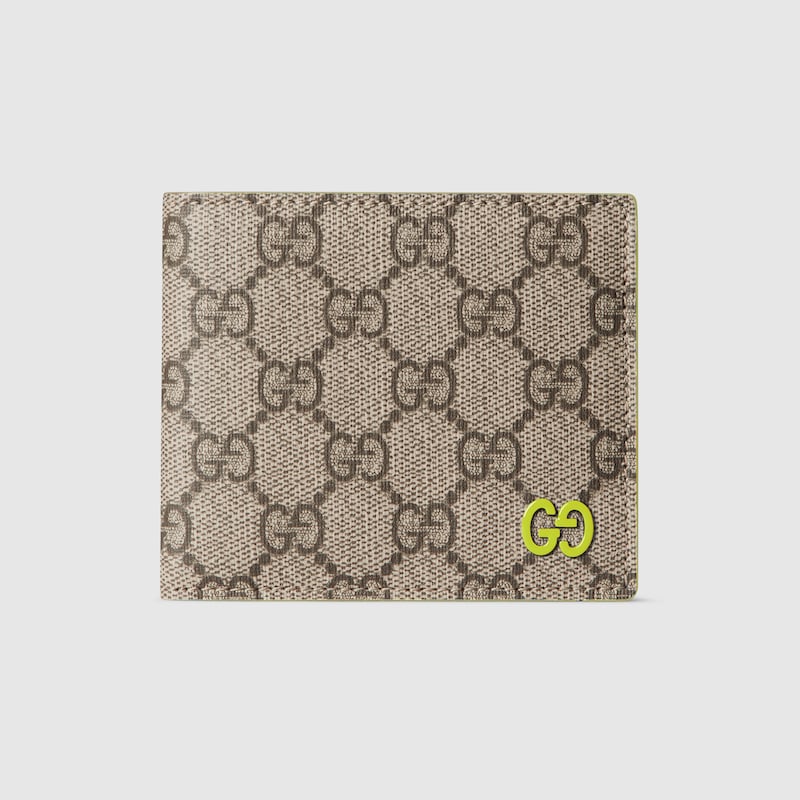 Gucci Acid Green Interior Gg Bi-fold Wallet