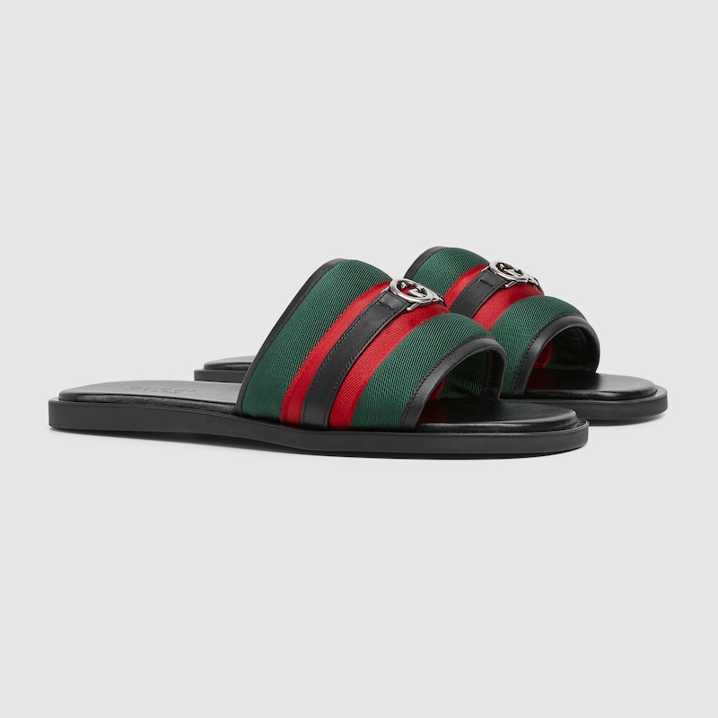 Men's slide sandal with Interlocking G