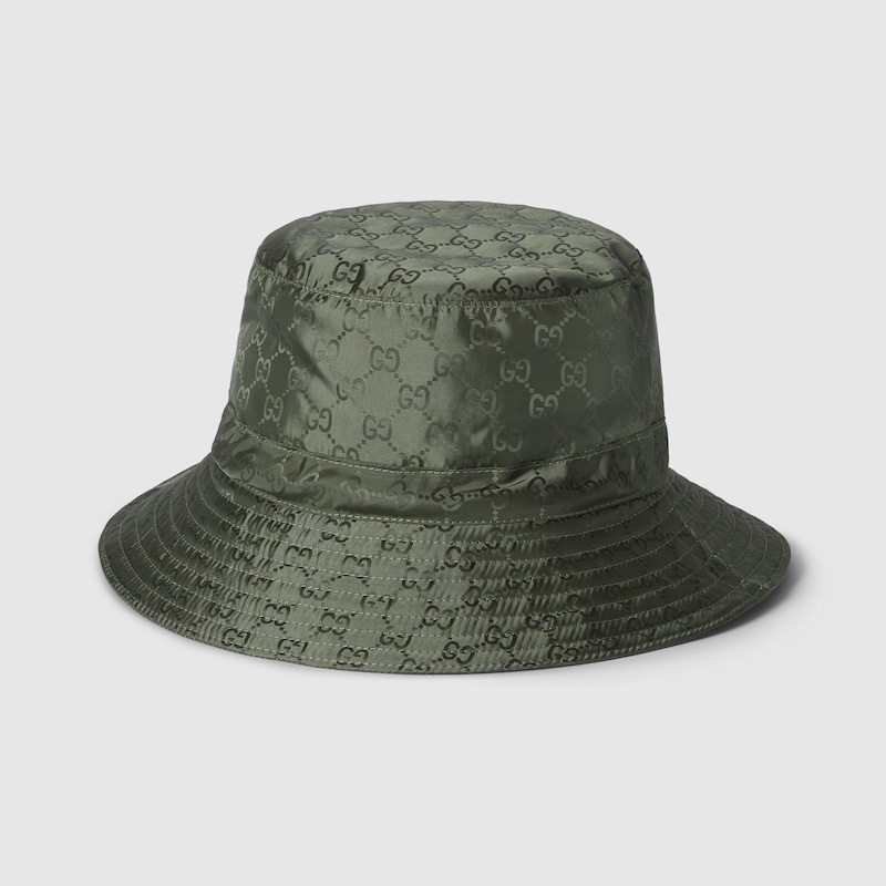 Gucci Reversible Gg Nylon Bucket Hat