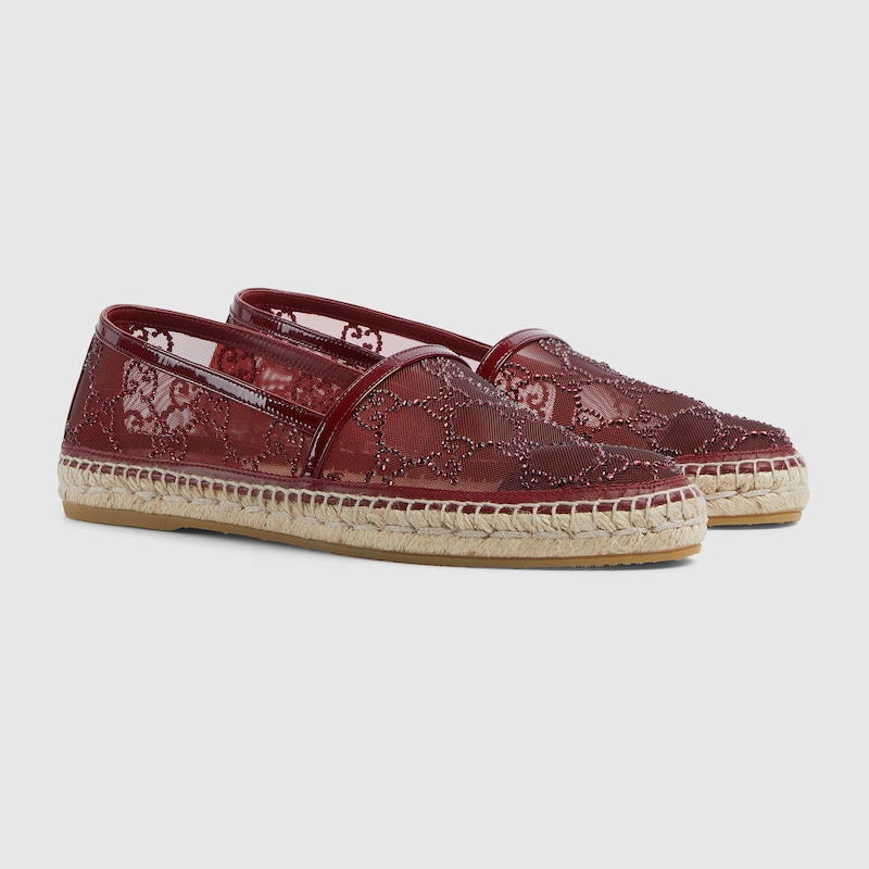 841343 FAEZM 6265 002 100 0000 Light Espadrillas donna con cristalli GG