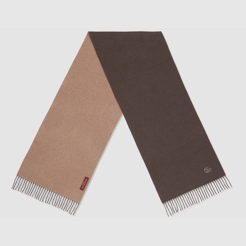Gucci Cashmere Scarf With Patch | Thumbnail 2