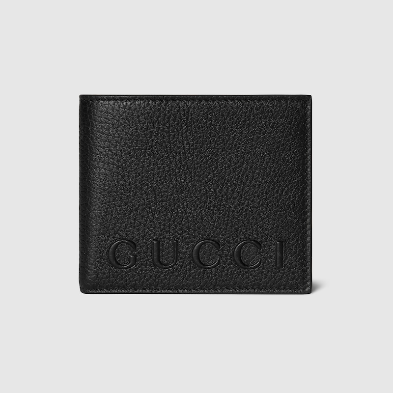 Bi-fold wallet with logo