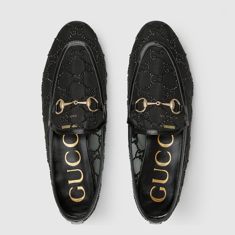 Women's GG crystal Gucci Jordaan loafer
