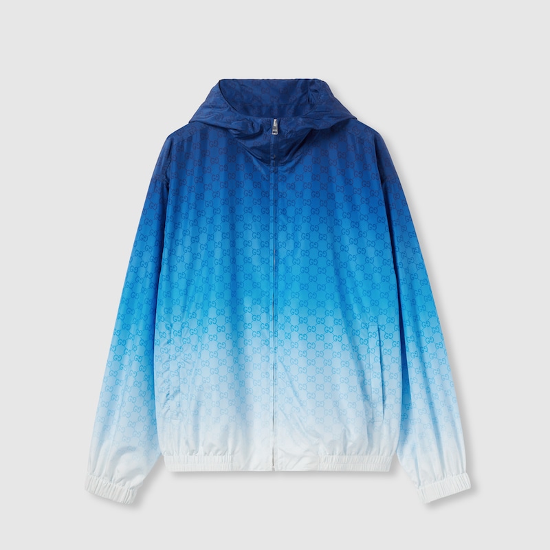 Gucci Printed Technical Poplin Zip Jacket