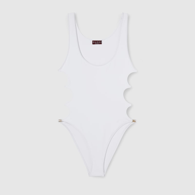 Gucci Sparkling Stretch Jersey Swimsuit