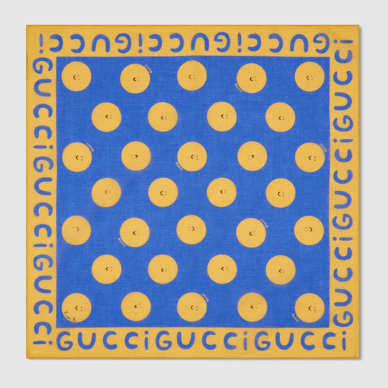 Gucci Kids' Printed Cotton Bandana