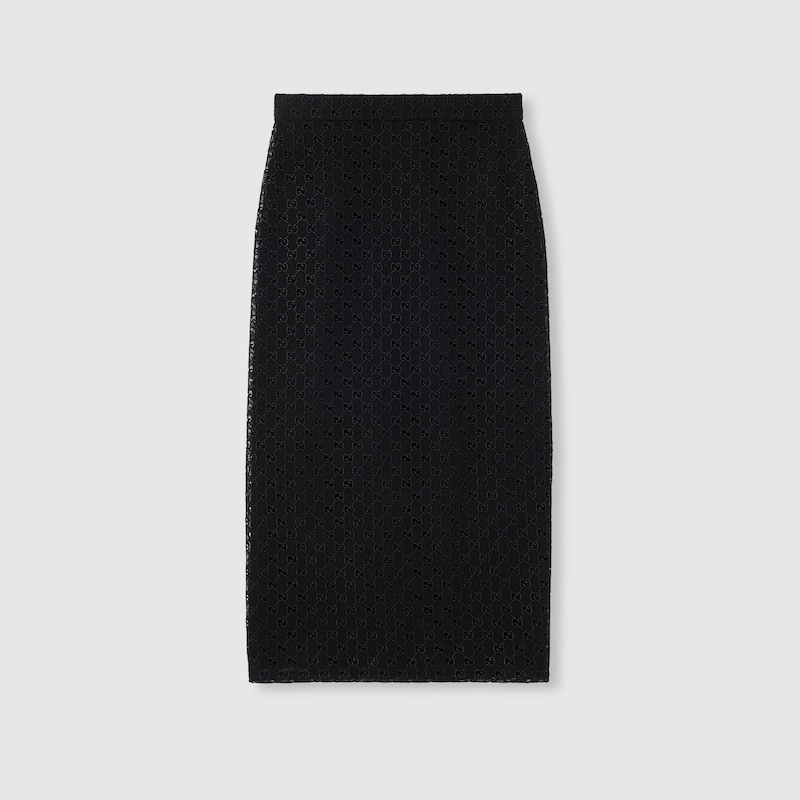 Gucci Gg Macramé Skirt