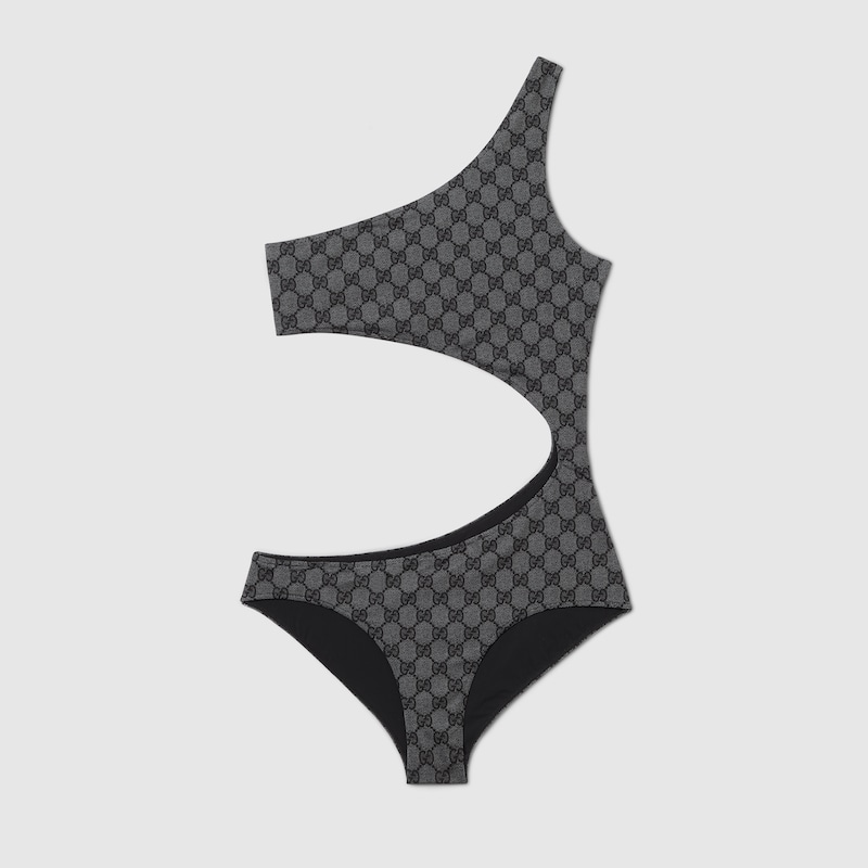 Gucci Printed Gg Stretch Jersey Swimsuit