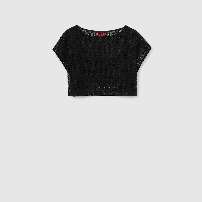 Gucci Gg Macramé Top