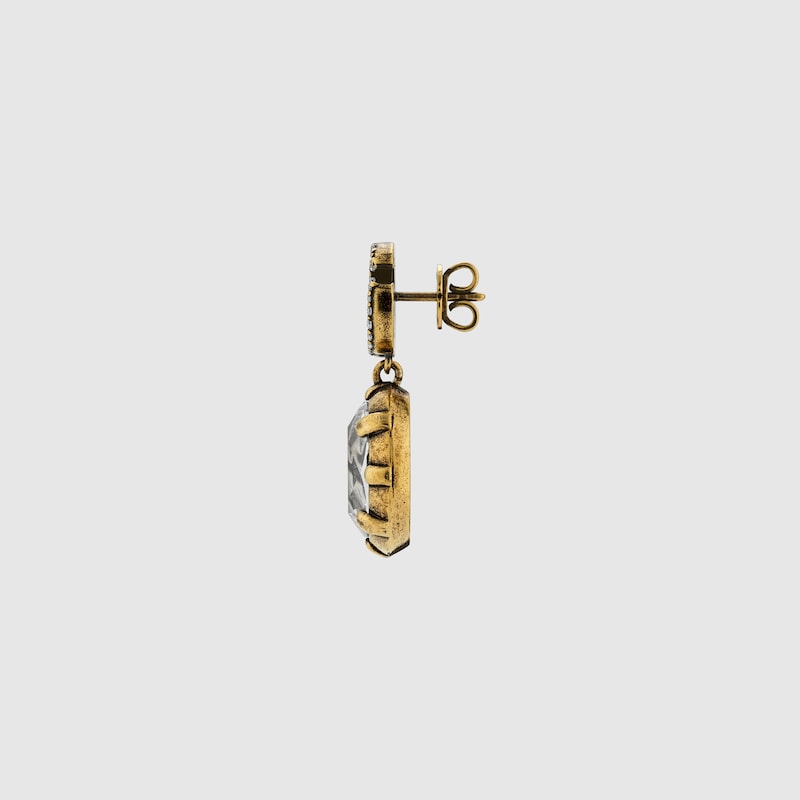 Gucci GG Marmont Crystal Earrings | Thumbnail 2 Gucci GG Marmont Crystal Earrings | Thumbnail 2
