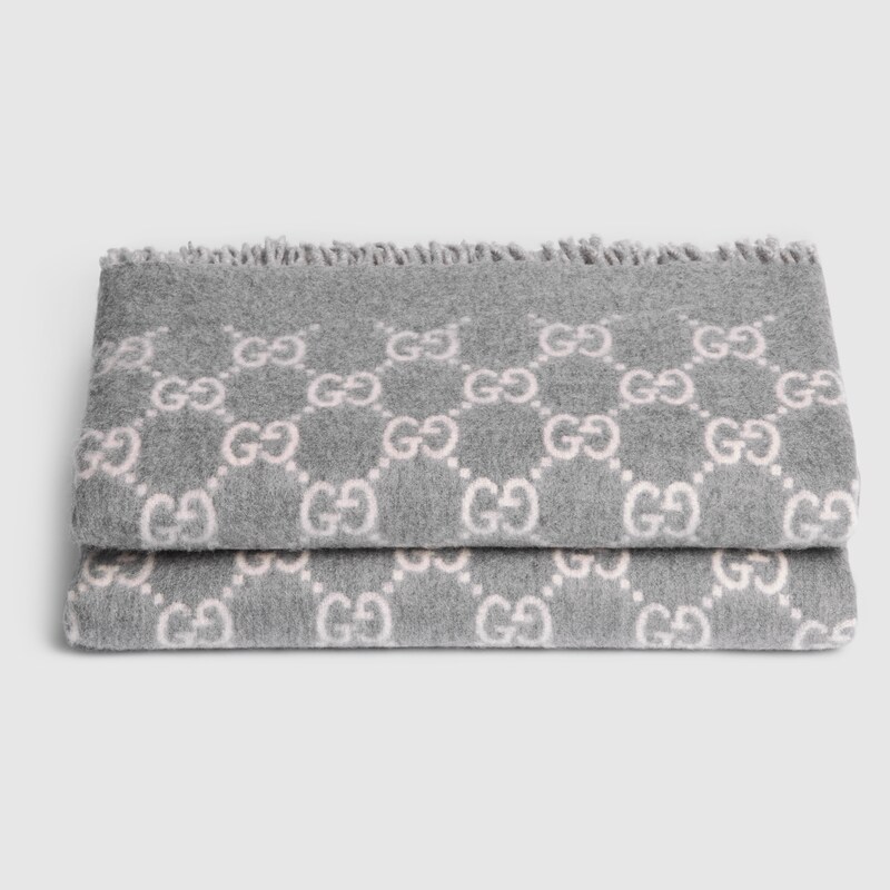 Gucci Reversible GG Wool And Cashmere Blanket | Thumbnail 3