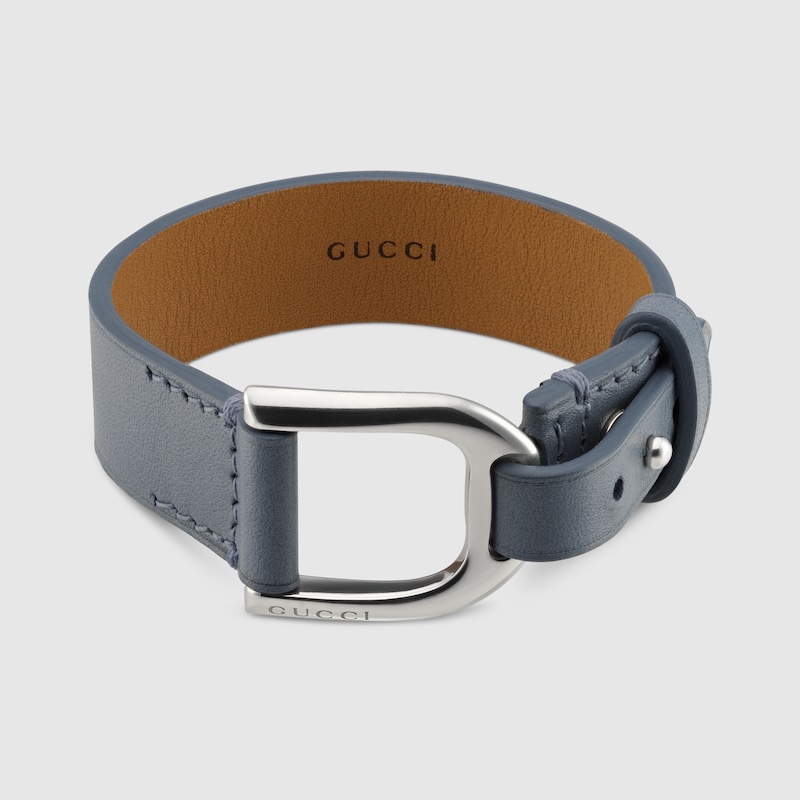 Gucci Staffa Bracelet In Gray