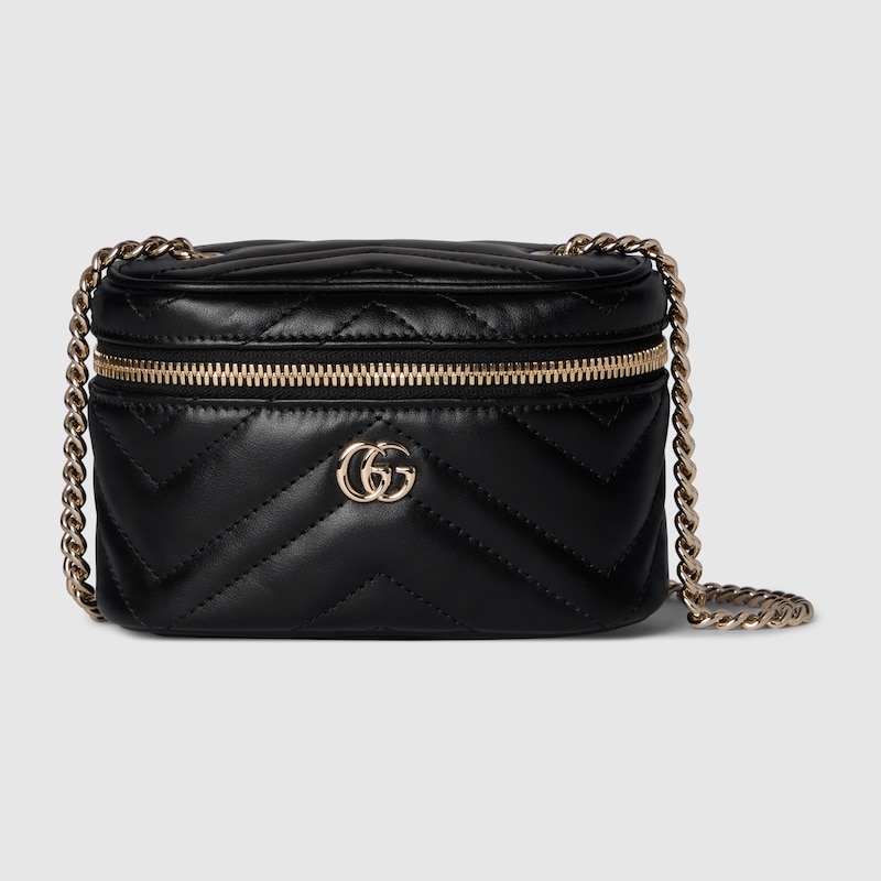 Gucci Gg Marmont Nano Vanity Bag In Black