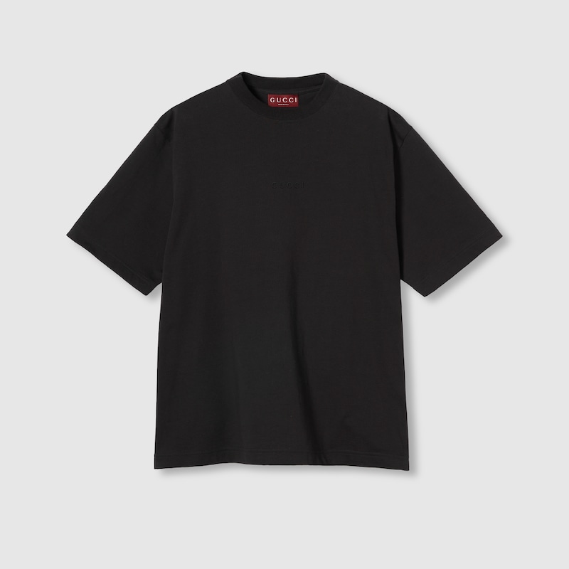 Gucci Cotton Jersey T-shirt With Embroidery | Thumbnail 2 Gucci Cotton Jersey T-shirt With Embroidery | Thumbnail 2