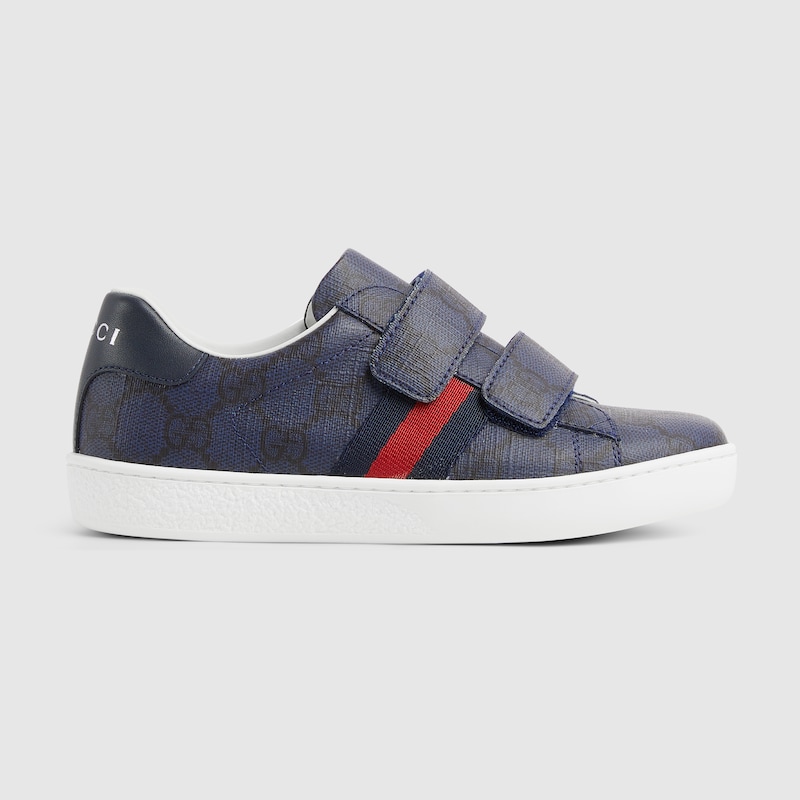 Gucci Kids' Ace Sneaker In Blue
