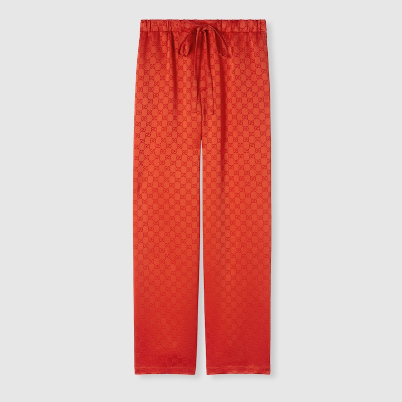 GG satin pants