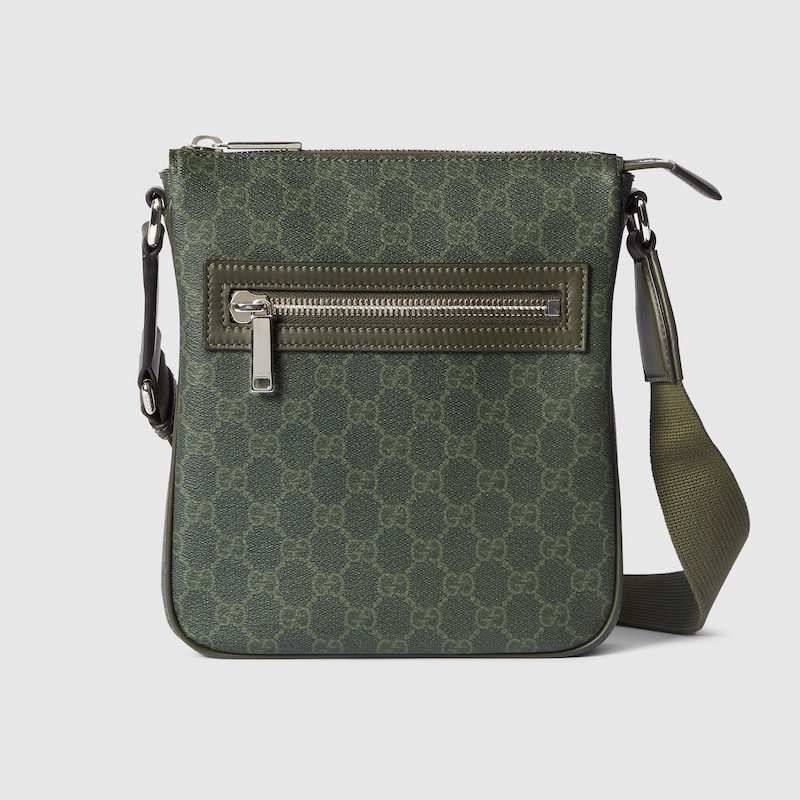 Gucci Gg Monogram Small Messenger Bag In Green