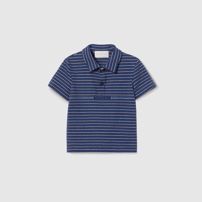 Gucci Babies' Cotton Jersey Polo Shirt