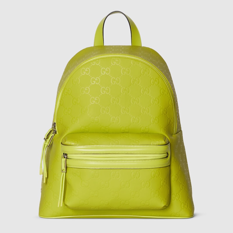 Gucci Edge Medium Backpack In Green