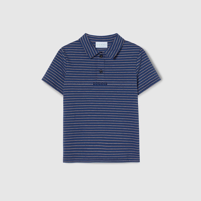 Children's cotton jersey polo shirt
