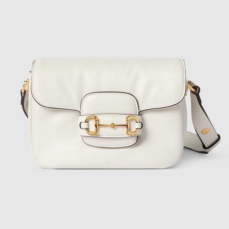 Gucci Horsebit 1955 Aura Mini Shoulder Bag In White