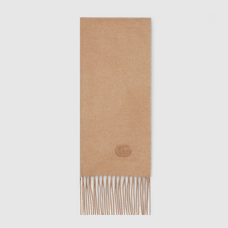 Cashmere Scarf With Patch Cashmere Scarf With Patch