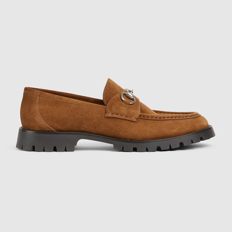 Gucci Men's Loafer With Horsebit In Brown