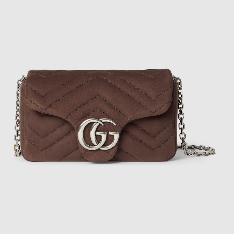 Gucci Gg Marmont Mini Shoulder Bag In Brown