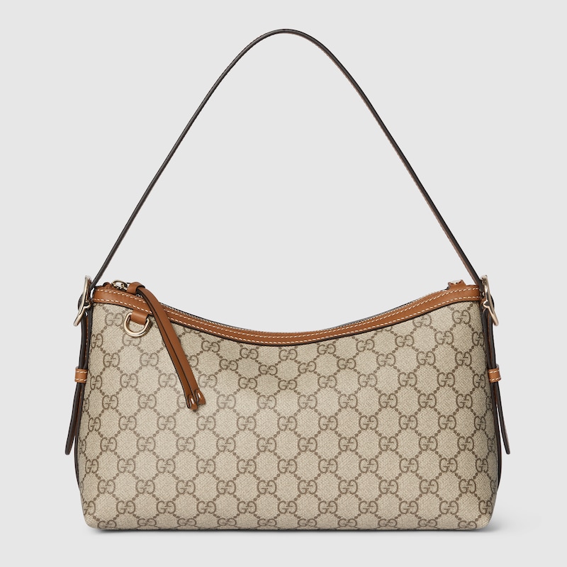 Gucci Gg Emblem Medium Shoulder Bag In Sand