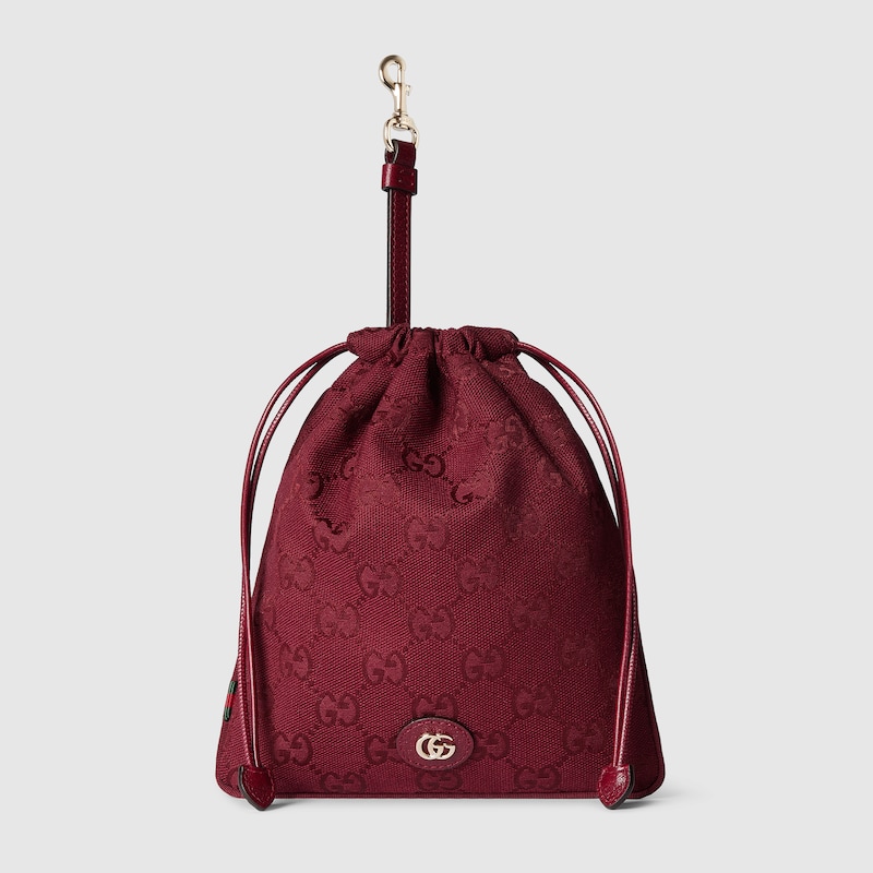 Gucci Minuet Pouch Charm In Burgundy