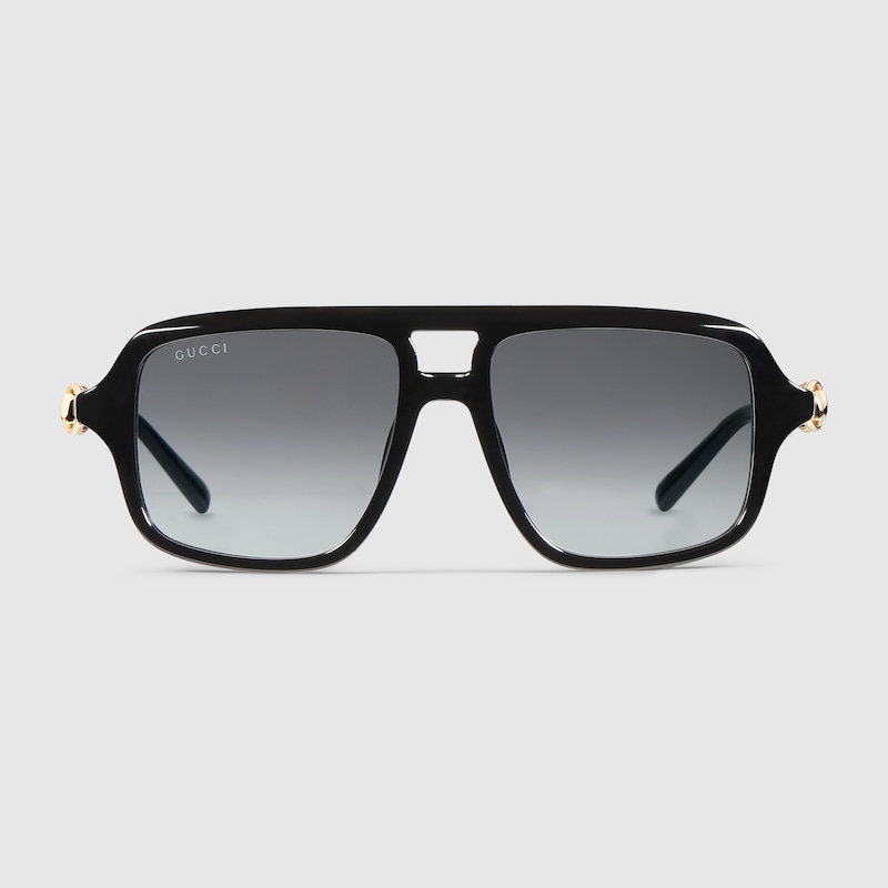 Gucci Navigator Frame Sunglasses In Black