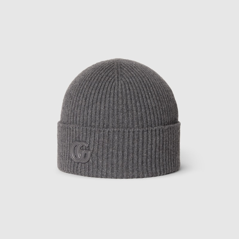 Gucci Cashmere Hat With Patch | Thumbnail 2
