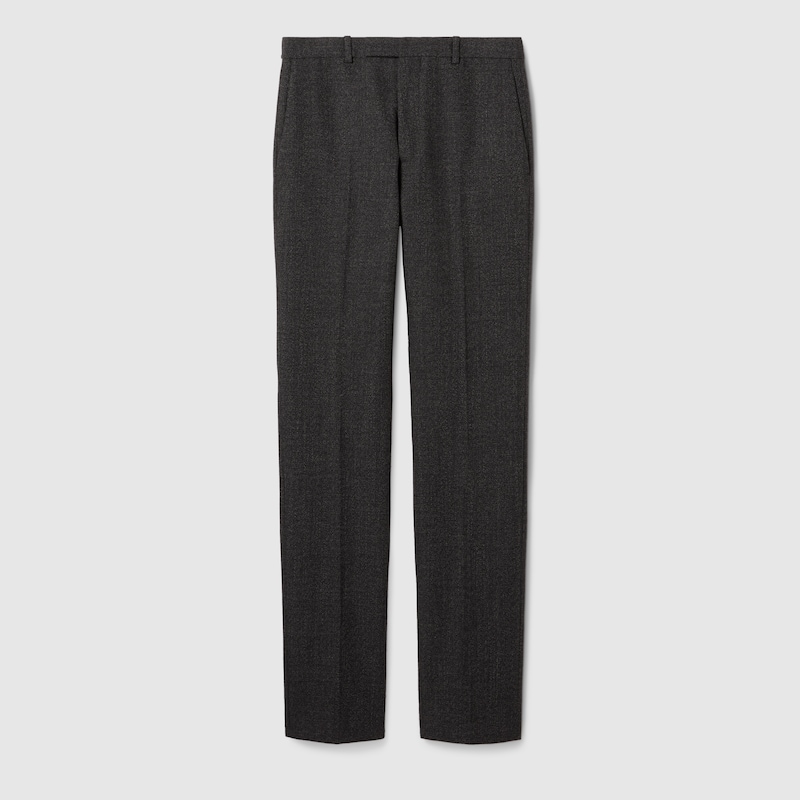 Gucci Horsebit-jacquard Drawstring Trousers In Black